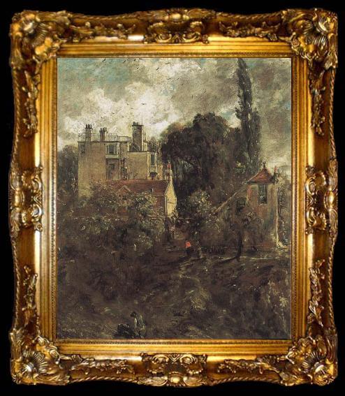 framed  John Constable The Grove,or the Admiral-s House Hampstead, ta009-2